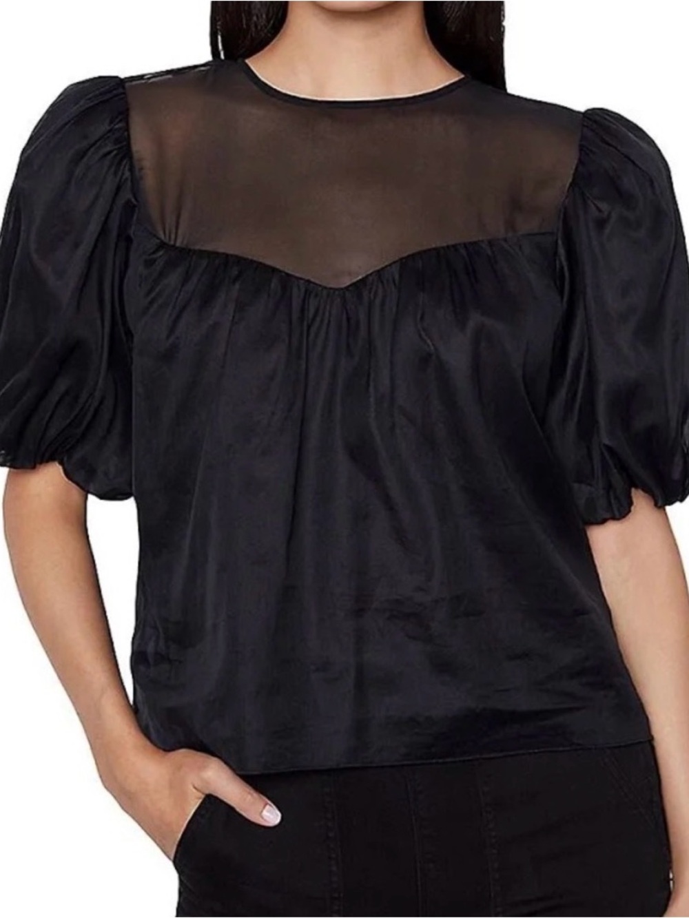 FRAME Puff Sleeve Top